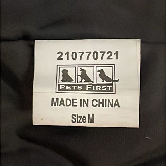 Pets First Black New Orleans Saints Puffer Vest Dog Size Medium NFL - Picture 2 of 9